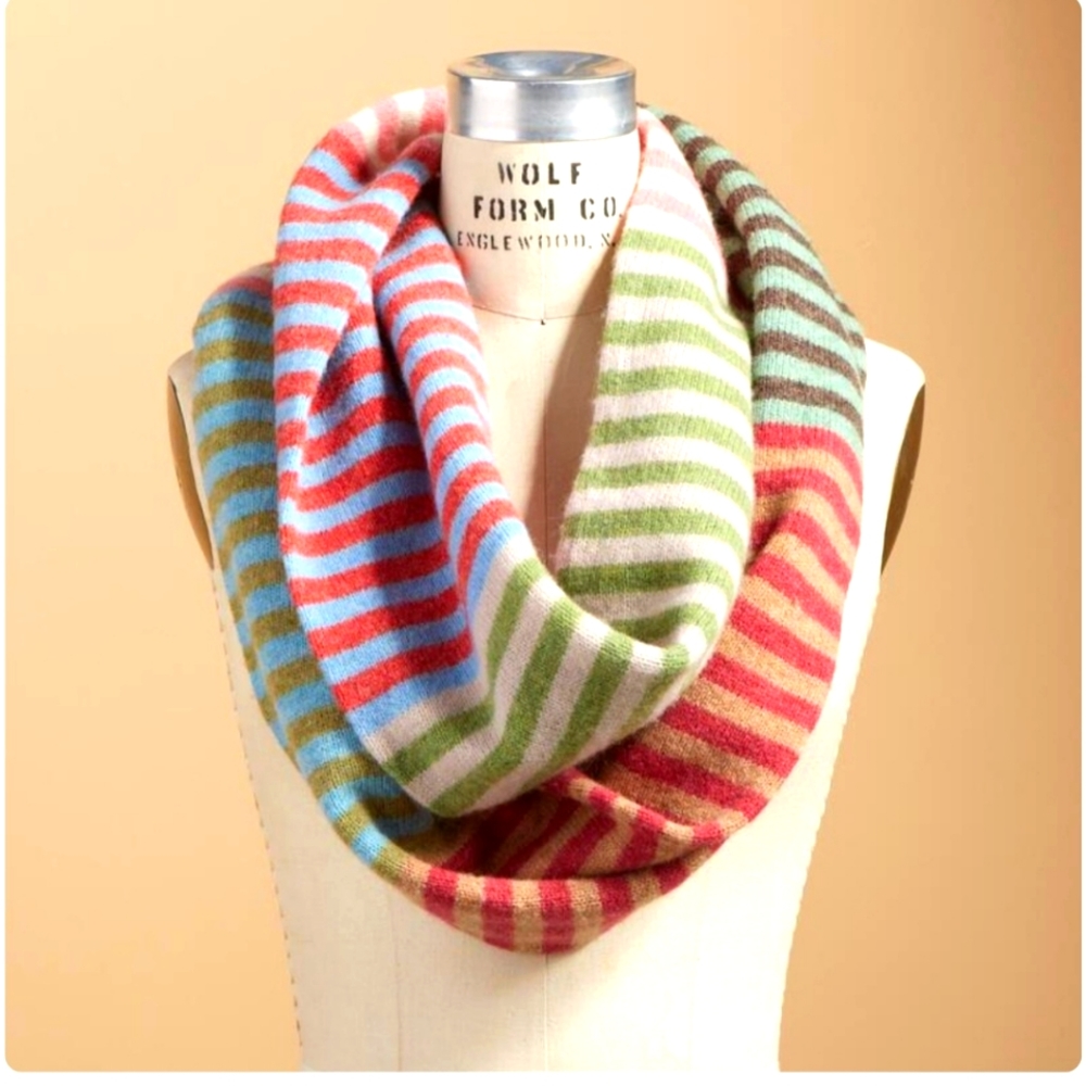 SUNDANCE STRIPED INFINITY SCARF